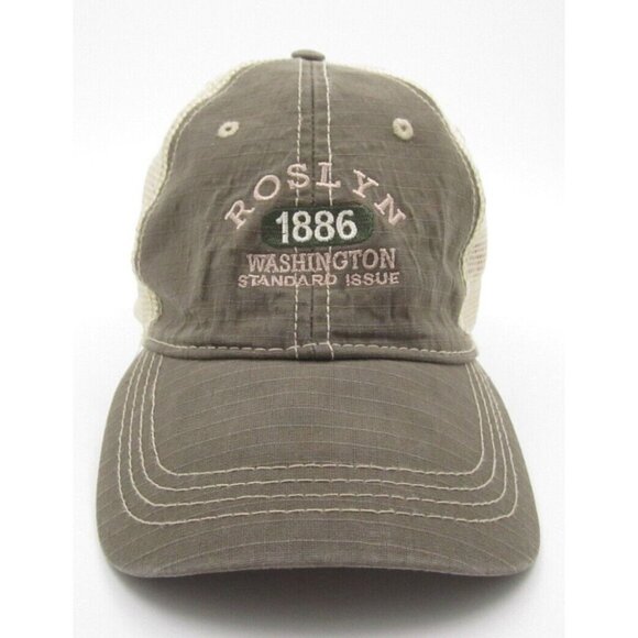 Roslyn 1886 Washington Standard Issue Mesh Embroidered Adjustable Hat (A) - Picture 1 of 6